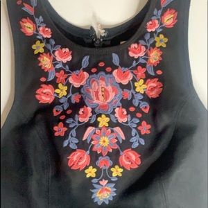 Hollister black and flowers dress